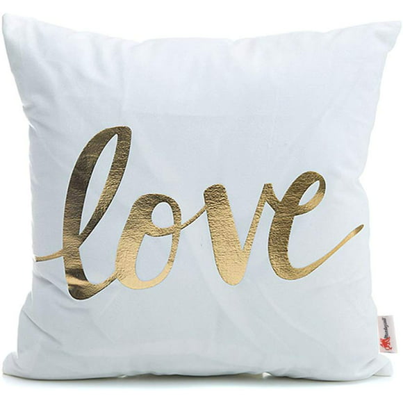 Valentines Day Cushion Case for Sofa Bed Home Decor 18 x 18 Inch XUWELL Romantic Quote Watercolor I Love You to The Moon and Back Cotton Linen Throw Pillow Cover 